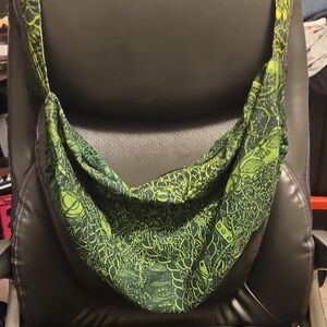 Green Patterned Sling Bag
